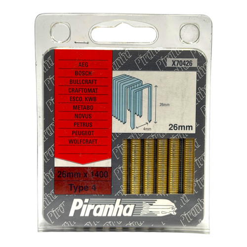 Piranha x70426 type staples - type,