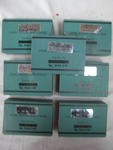 H30 staples 7 boxes - 3/8",