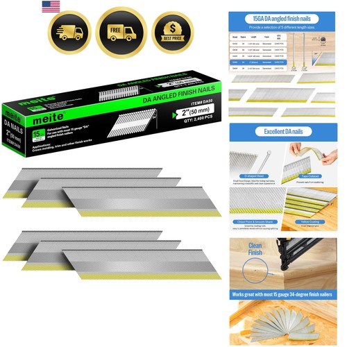 Gauge angled finish nails - 15,